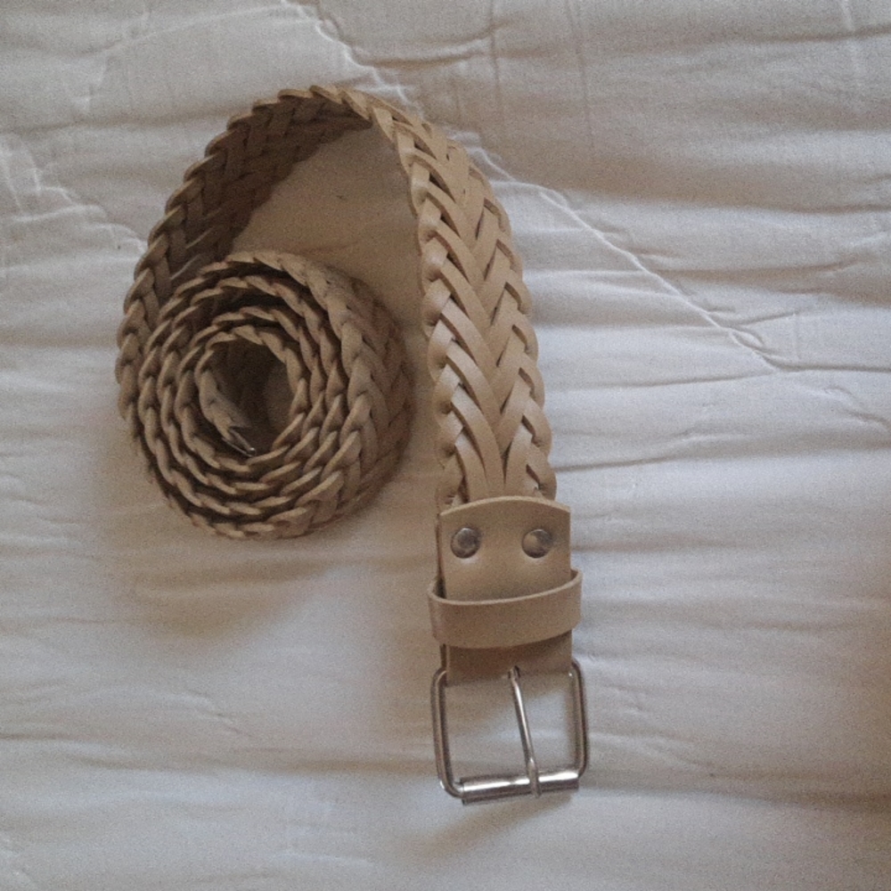 Tan leather belt